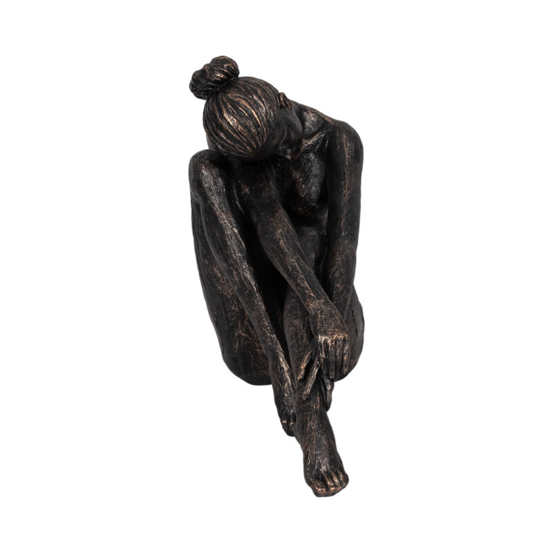 16" Resting Ballerina, Bronze image number 2