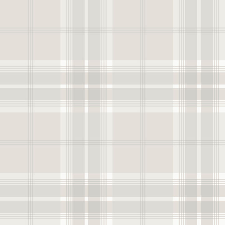 Sala White Plaid Wallpaper