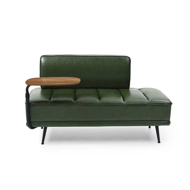 Cabdux Modern loveseat With side table image number 0
