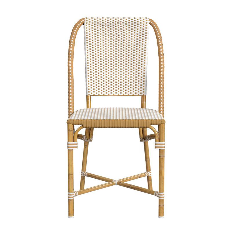 Butler Specialty Tobias 18.5 in. Seat Height Outdoor Rattan and Metal  Dining Side Chair image number 5