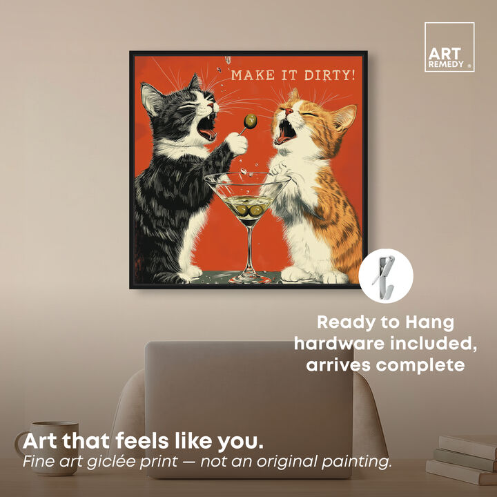 Make It Dirty Animals Canvas Print by Art Remedy