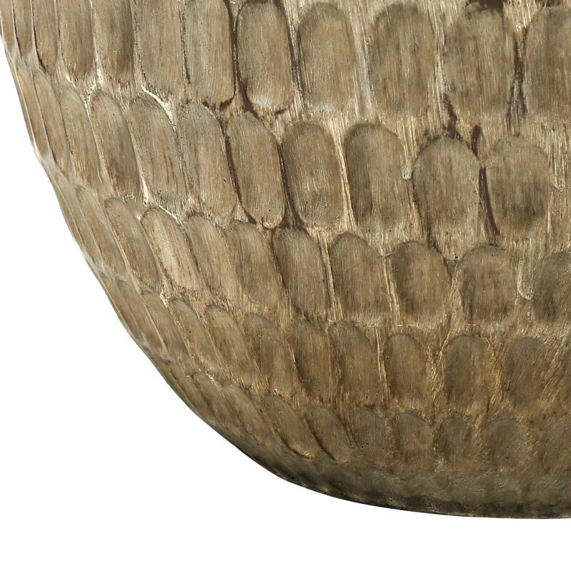 ELEMENT ACE Contemporary 25 Inch Height Table Lamp with Textured Gourd Base and Linen Drum Shade Perfect for Living Room Bedroom Home Office Side Table Nightstand image number 6