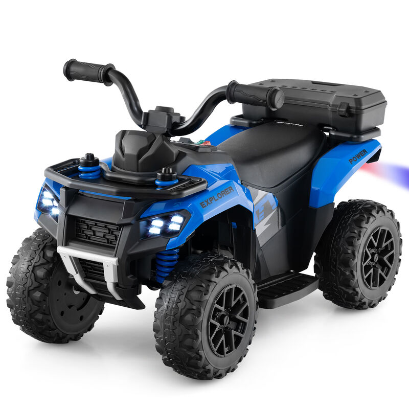 6V Electric Kids Ride-On ATV with Spray Feature, Storage Box and Music image number 6