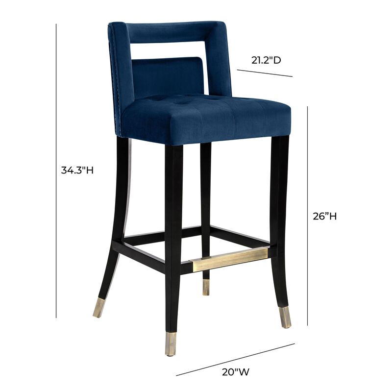 Hart Velvet Counter Stool image number 4