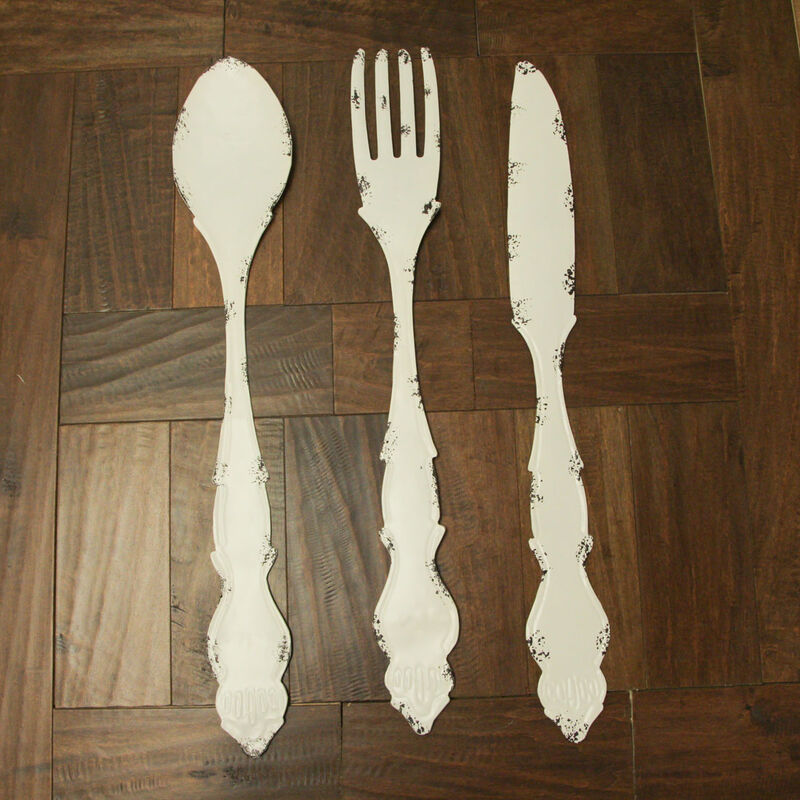 30 In Large Utensil Wall Art Decorative Knife Spoon Fork Farmhouse Kitchen Decor image number 7