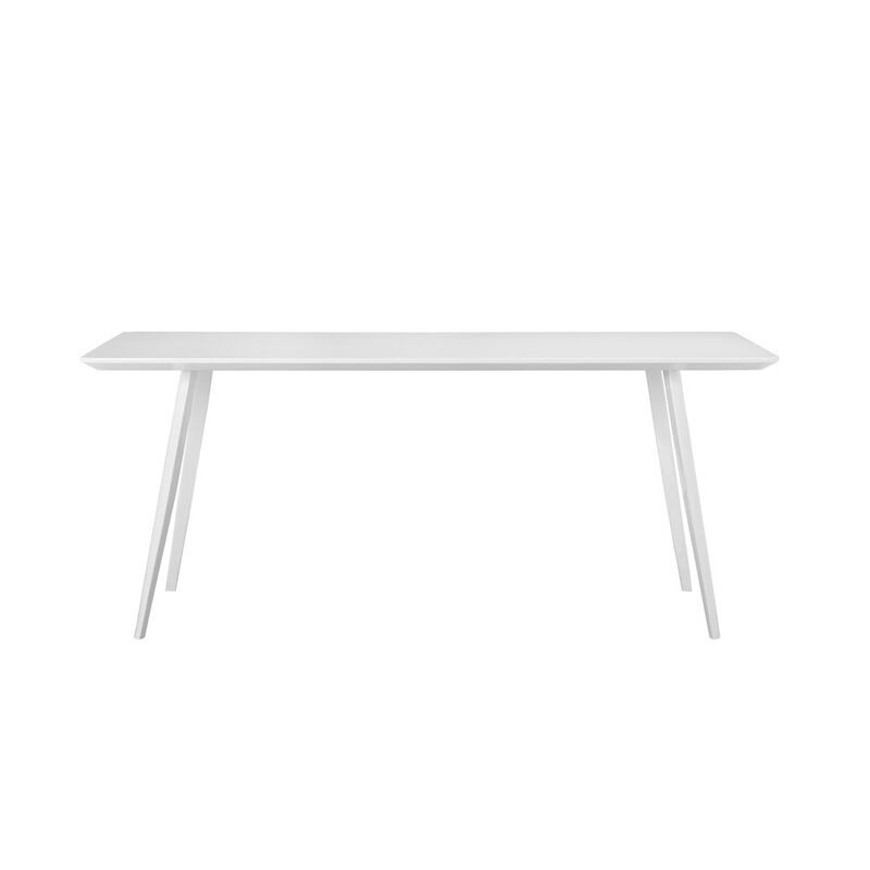 Pangea Home Hal Dining Table Lacquer White
