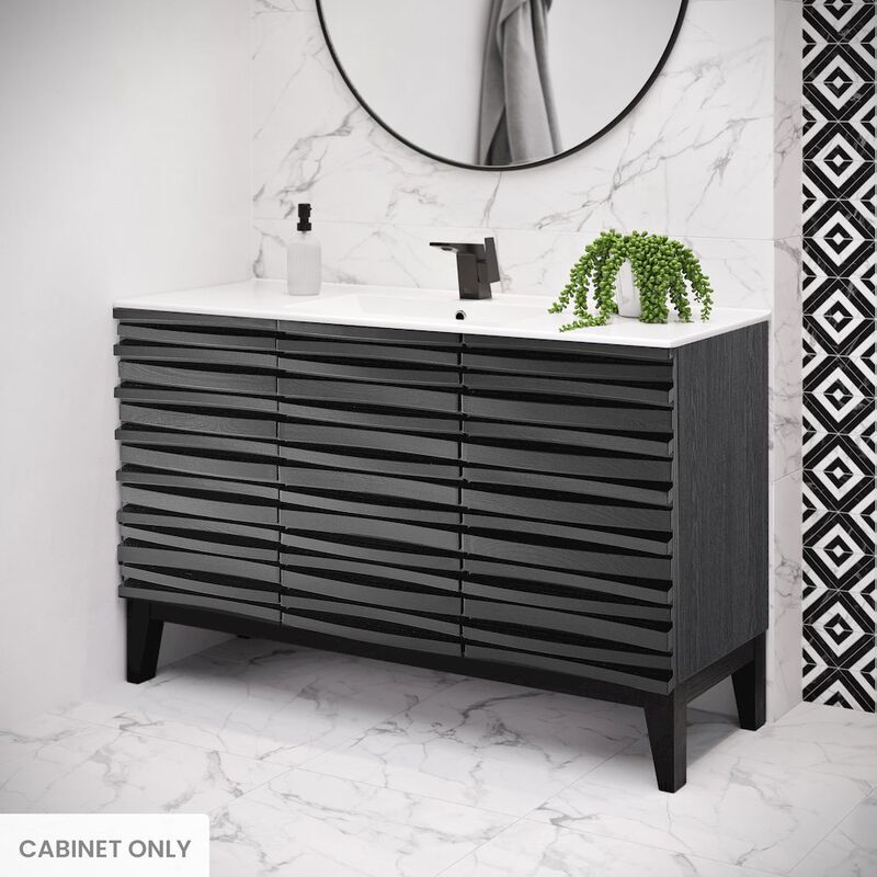 Cascade 48 in. Bathroom Vanity with 3-Hole Ceramic Sink Top image number 1
