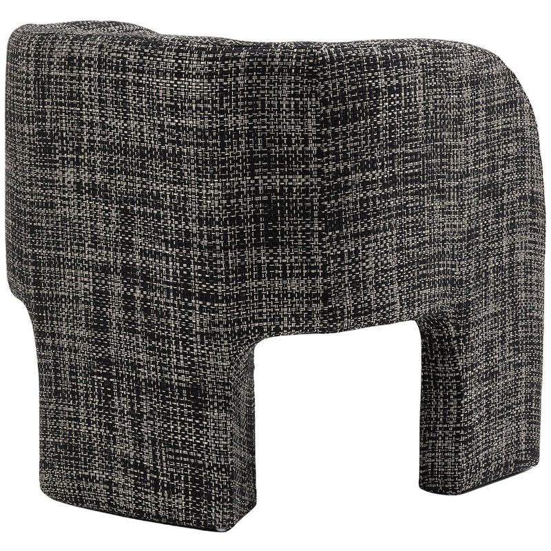 Meridian Furniture Sawyer Black Weaved Polyester Fabric Accent Chair image number 5