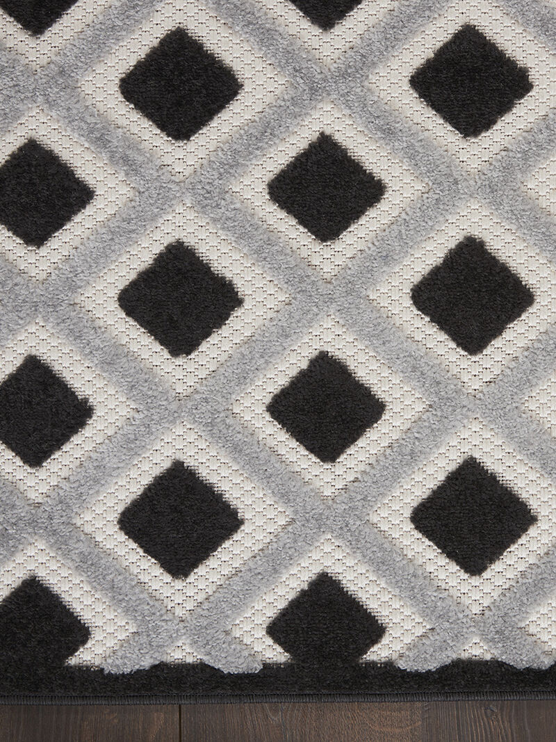 Aloha ALH26 Black/White 9' x 12' Rug