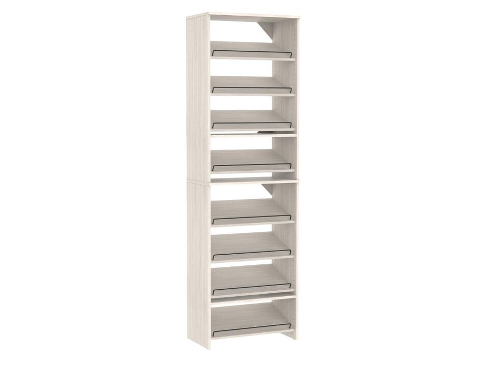 Shoe Rack Closet Storage White Closetmaid Suitesymphony 25