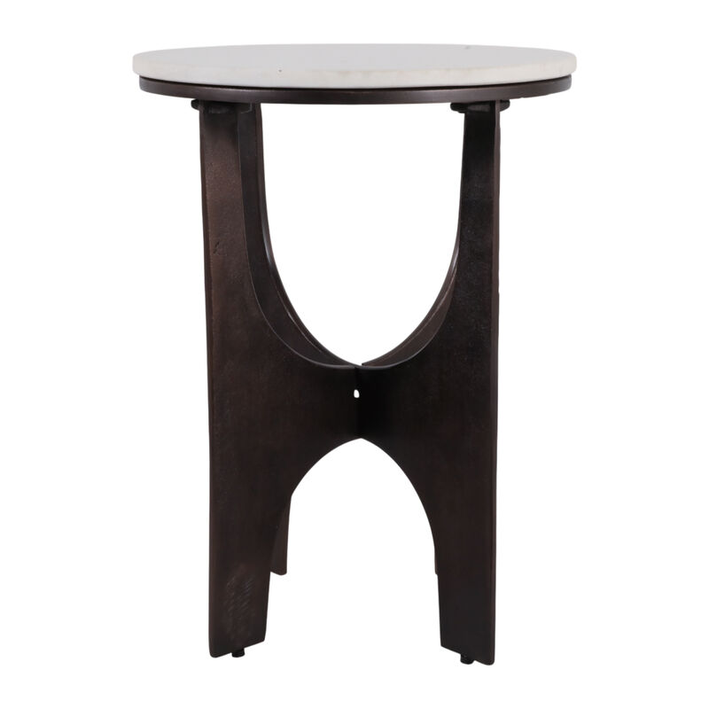 Modern Metal Base Accent Table image number 0