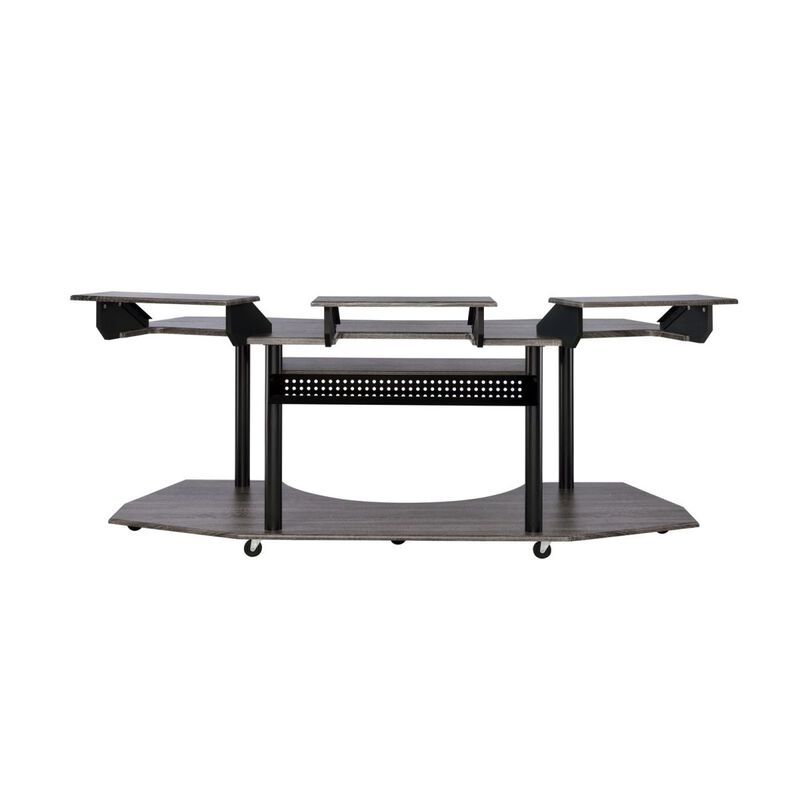 Eleazar Computer Desk, Black Oak image number 4