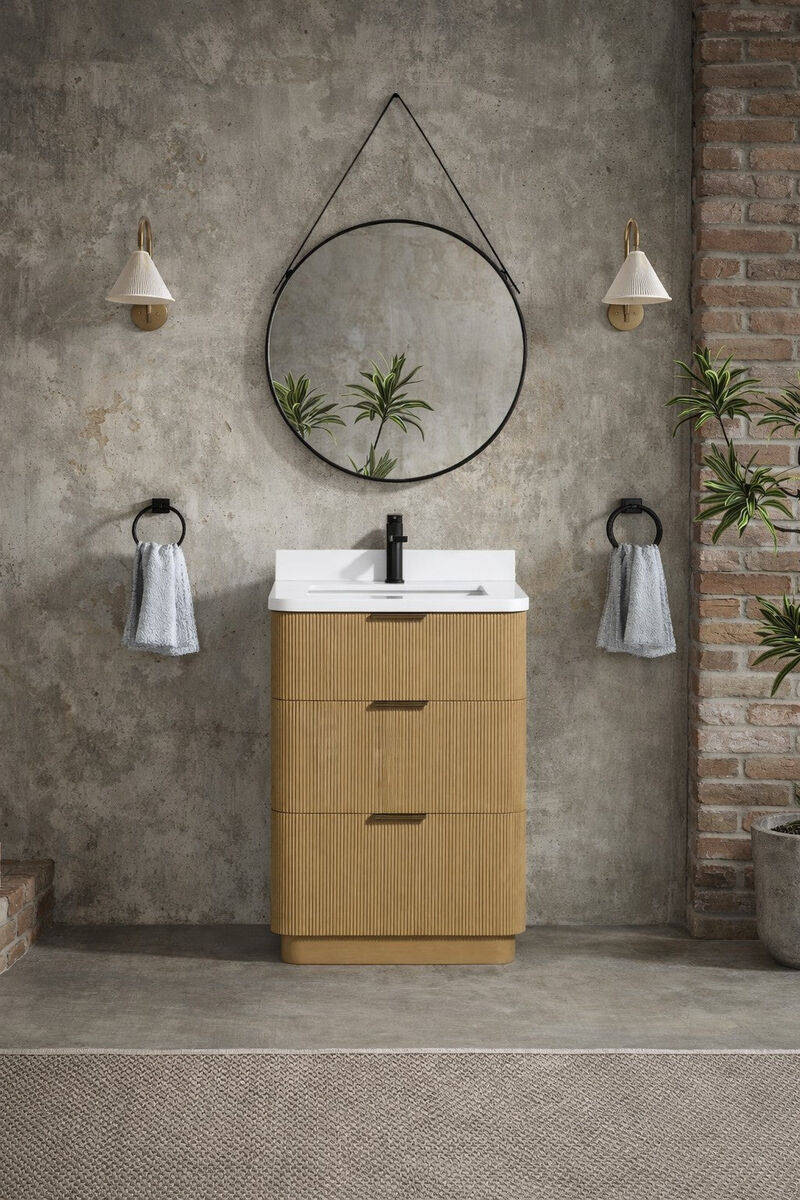 Calamigo 24" Bathroom Vanity Oak image number 1