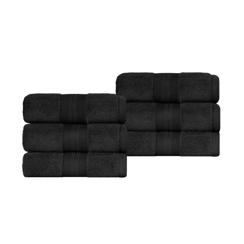 6 Pack Turkish Cotton Hand Towels Set, Soft Quick Dry Absorbent Towels for Bathroom Kitchen image number 0