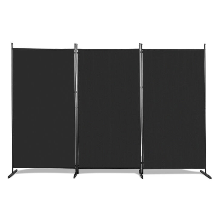 Trifold Foldable Screen Portable Privacy Divider for Home, Office & Room Partition