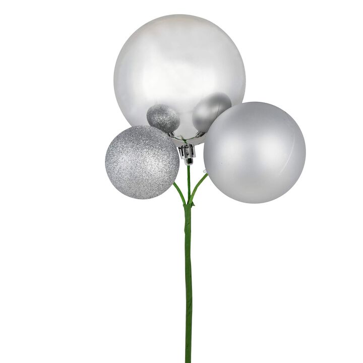 Vickerman Silver Ornament Pick