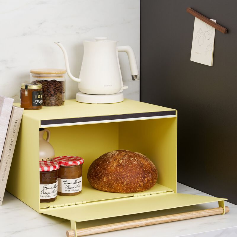 Bread Box - Steel + Wood image number 1