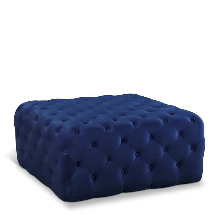 Meridian Furniture Ariel Velvet Ottoman/Bench