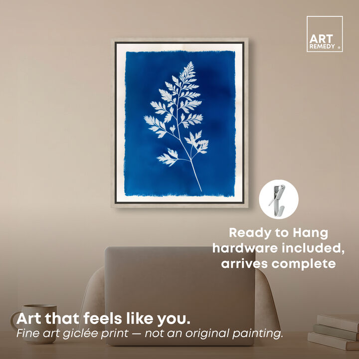 Prussian Fern I Floral and Botanical Canvas Print by Art Remedy