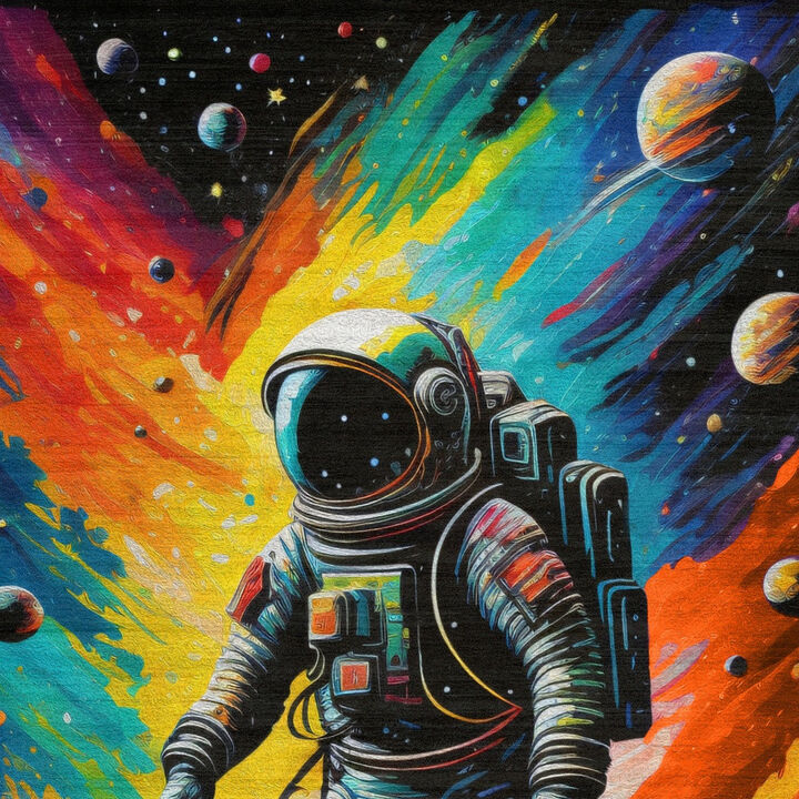 HomeRoots Spaceman Youthful Washable Area Rug