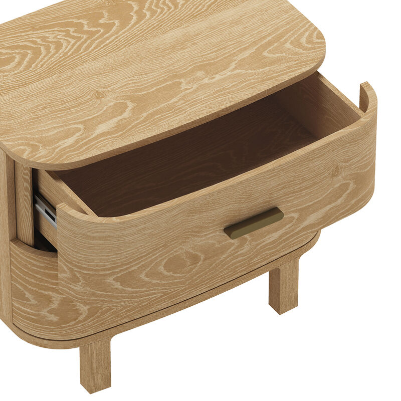 Solara Oak Nightstand image number 2