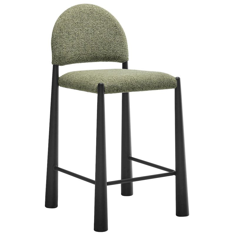 Hayley Upholstered Fabric Counter Stools Set of 2 image number 4