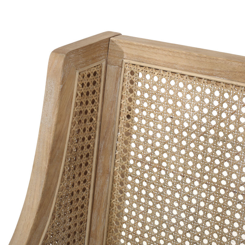 Christopher Knight Home Oneida Upholstered 25.5 inch Wood and Cane Counter Stools (Set of 2)