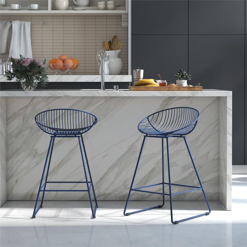 CosmoLiving by Cosmopolitan Ellis Wire Counter Height Bar Stool