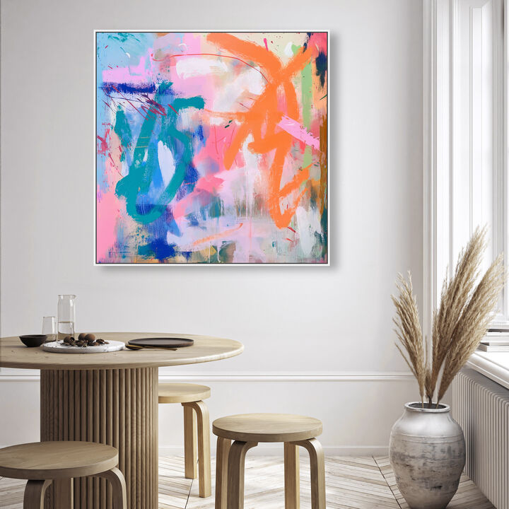 Graffiti Orange I Abstract Canvas Print by Oliver Gal