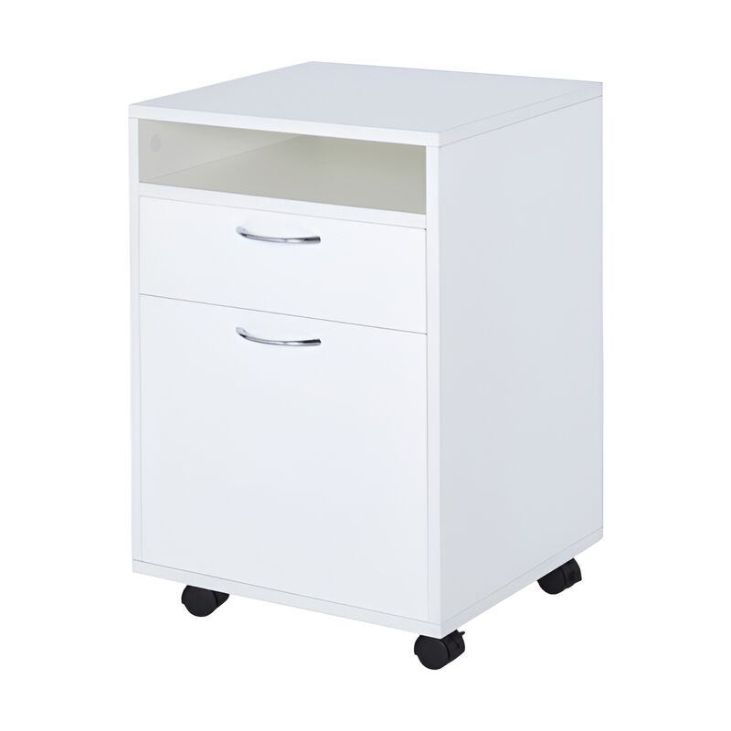 Modern Storage Cabinet with File Drawer for Home Office Use