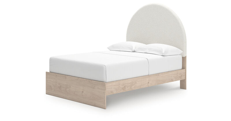 Shapella full Upholstered Panel Bed image number 2