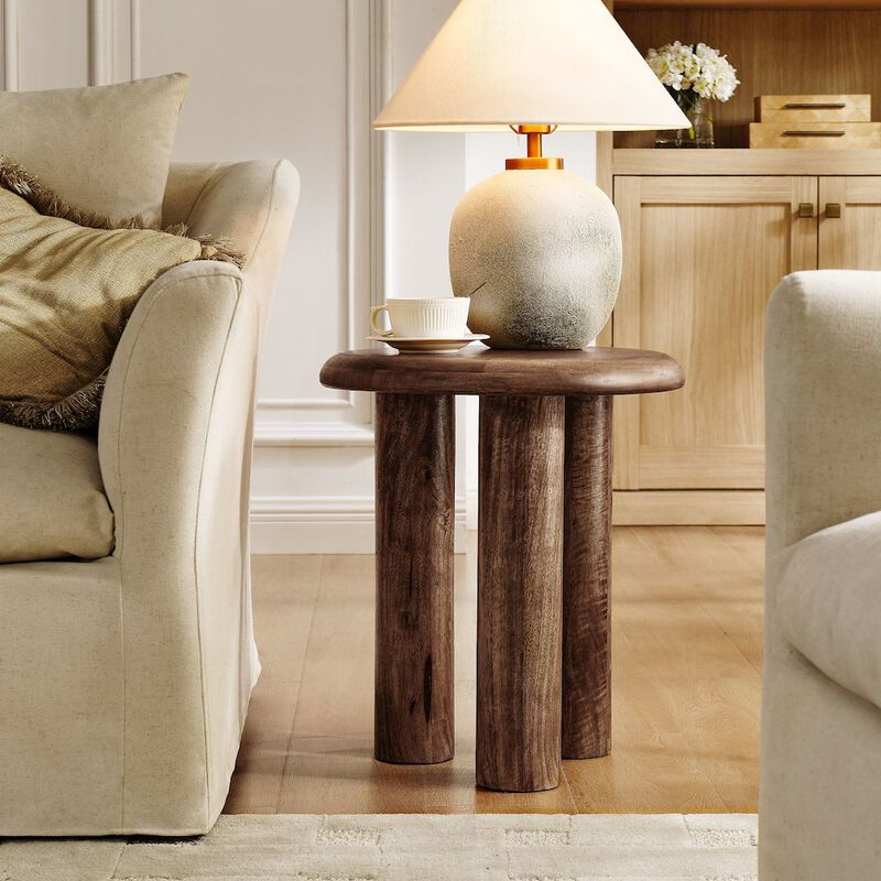 Mavina Mango Wood Side Table image number 5
