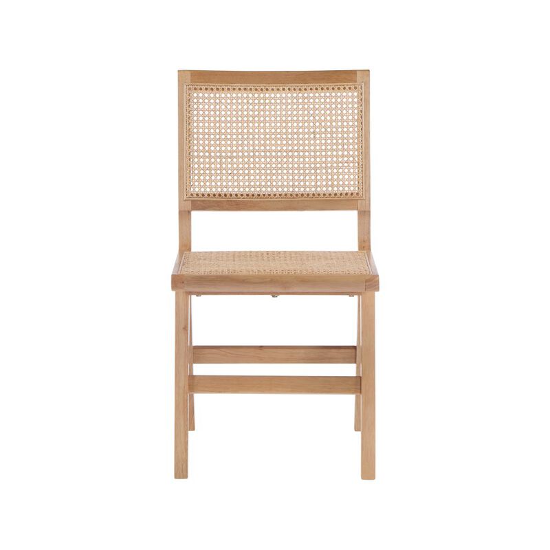 Meridian Furniture Preston Natural Wood Dining Side Chair, Set of 2