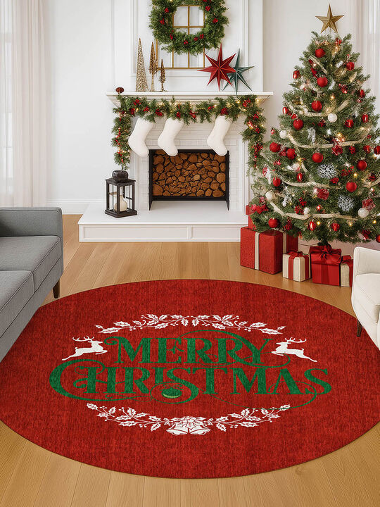 Merry & Bright MY6 8' Round Rug