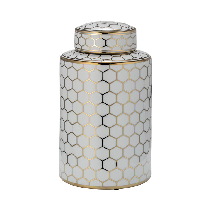 Honeycomb Jar with Lid