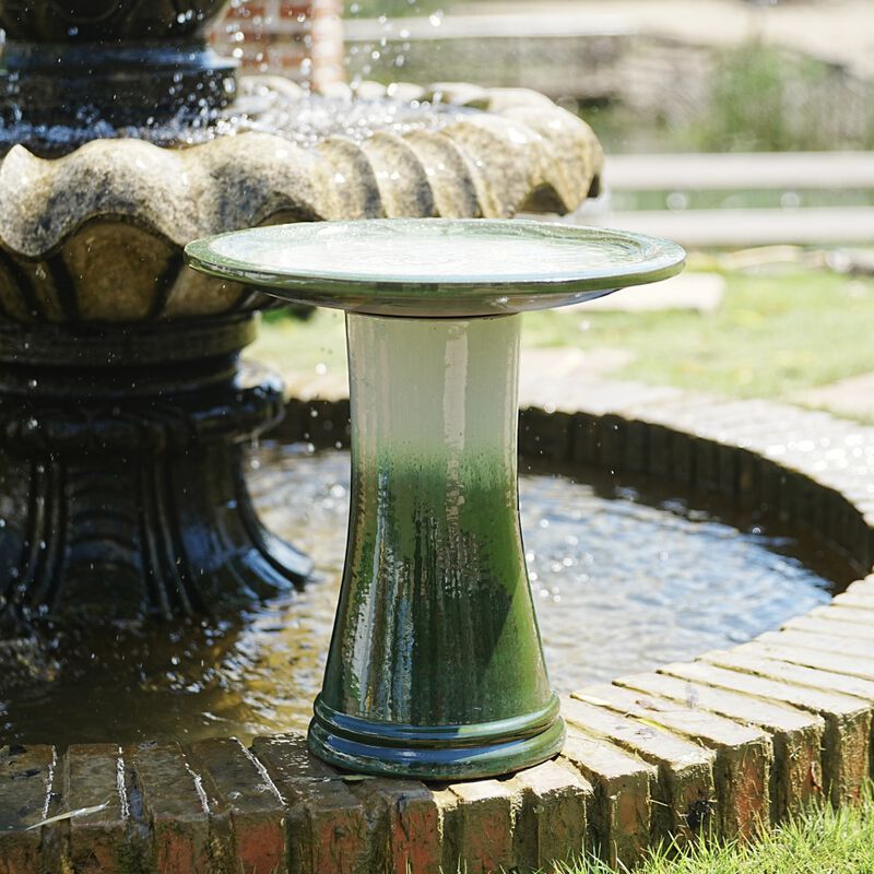Slalhe Ceramic Bird Bath image number 1