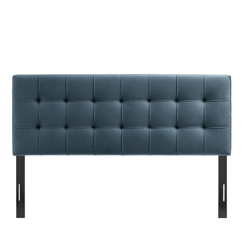 Lily Stain-Resistant Performance Velvet Full Size Headboard image number 4