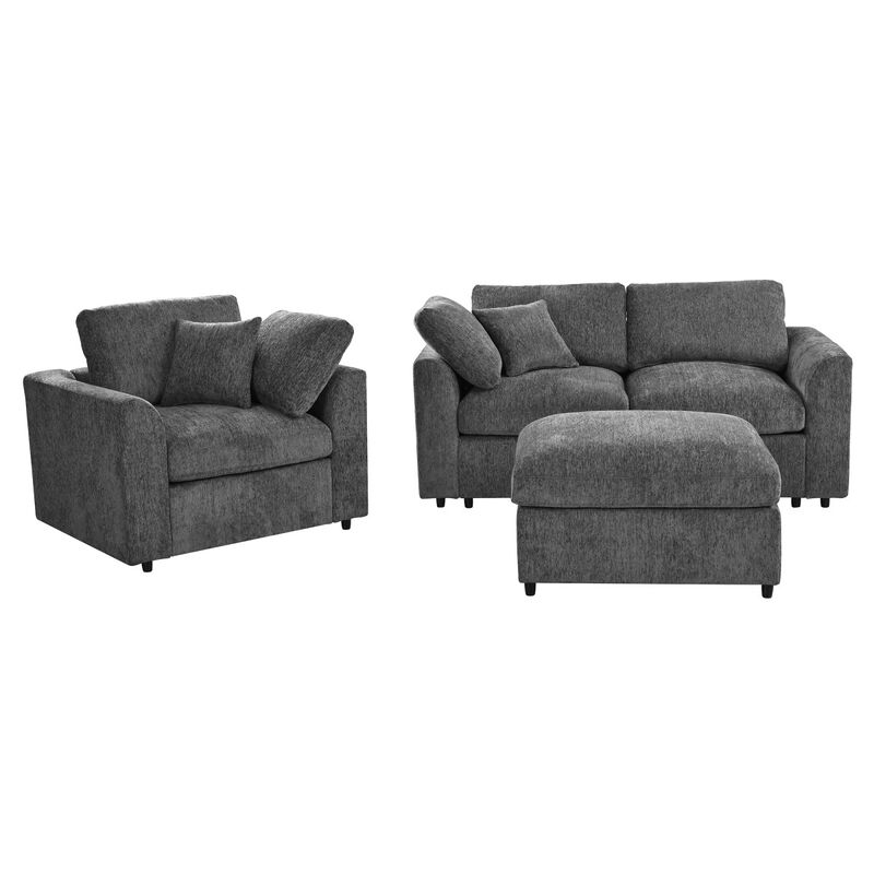 Samvus U-Style 3-Piece Modular Sofa Set image number 6