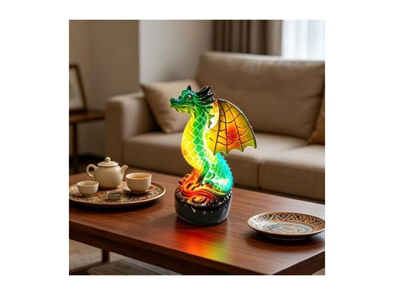 Vintage Retro Resin Table Lamp For Living Room Bedroom Office image number 2
