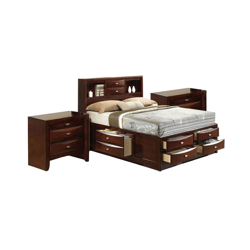 Bedroom Set, 3 Piece Set with 2 Nightstands image number 0