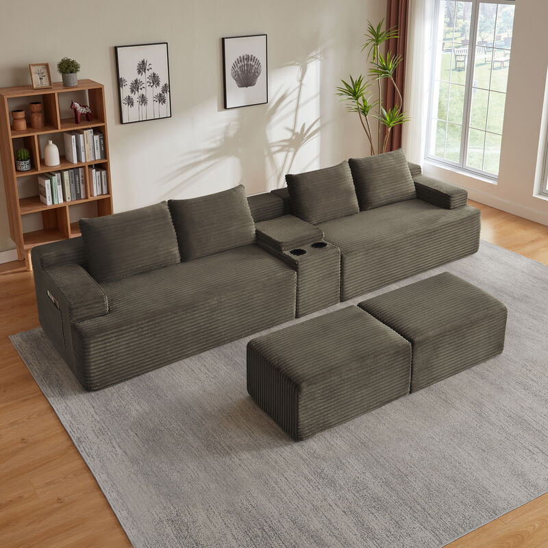 Zossox U-Shaped Sectional Sofa image number 3