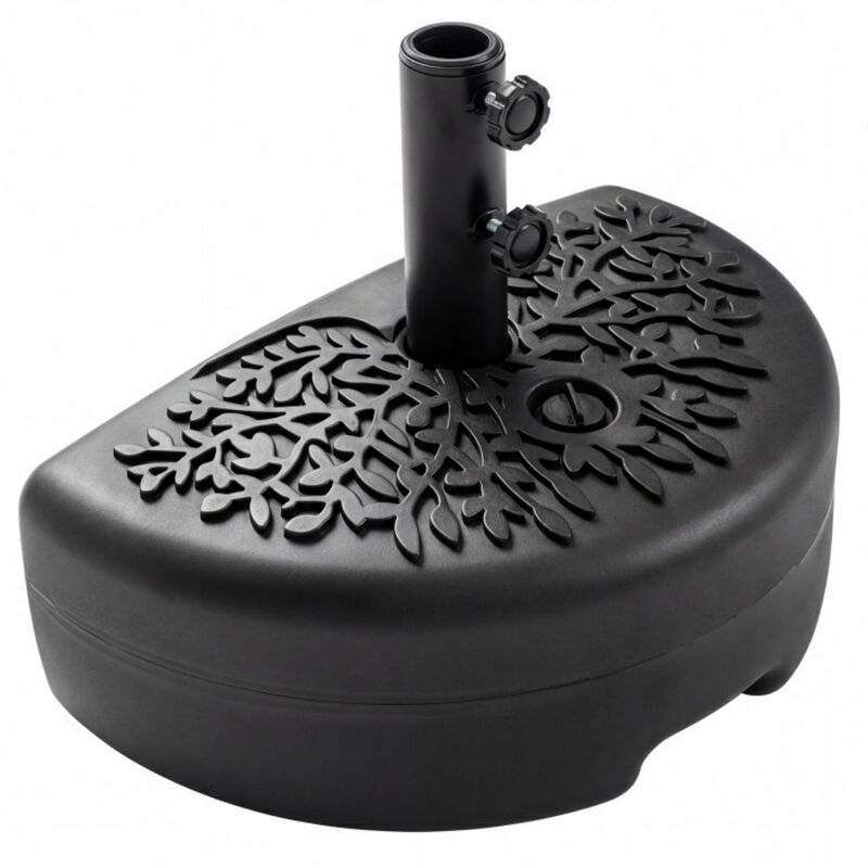 55 LBS Half Round Patio Umbrella Base  for Deck Lawn Poolside image number 0