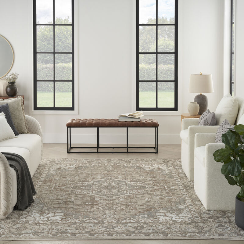 Quarry QUA05 Beige 5'3" x 7'3" Rug image number 0