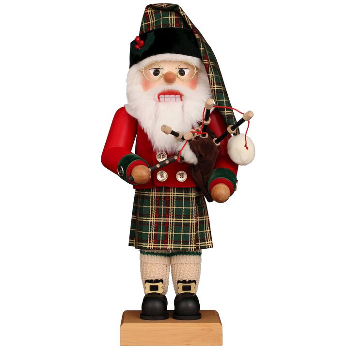 Premium Nutcracker - Scotsman With Bagpipes