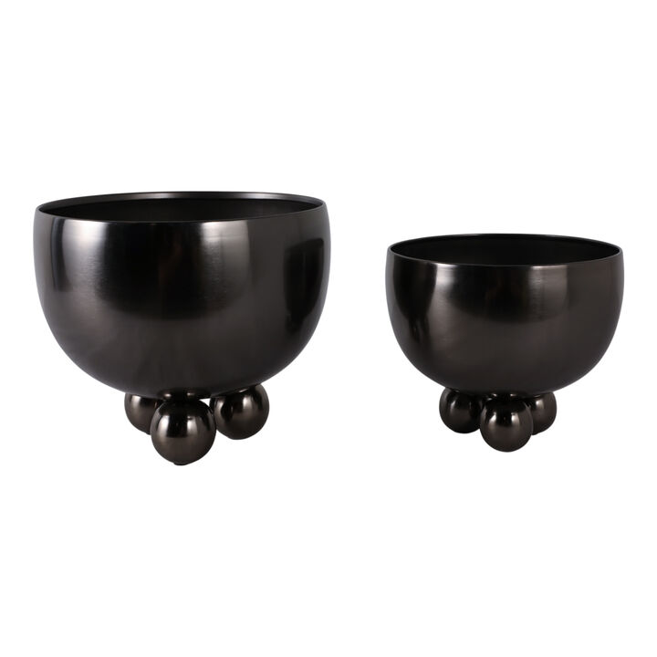 Bowl Planter with Ball Feet (Set of 2)