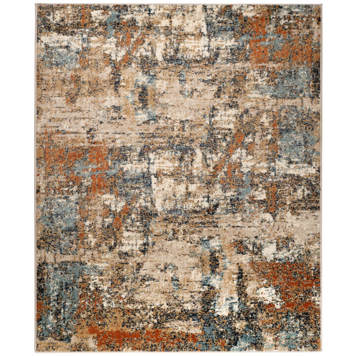 HomeRoots Abstract Power Loom Area Rug