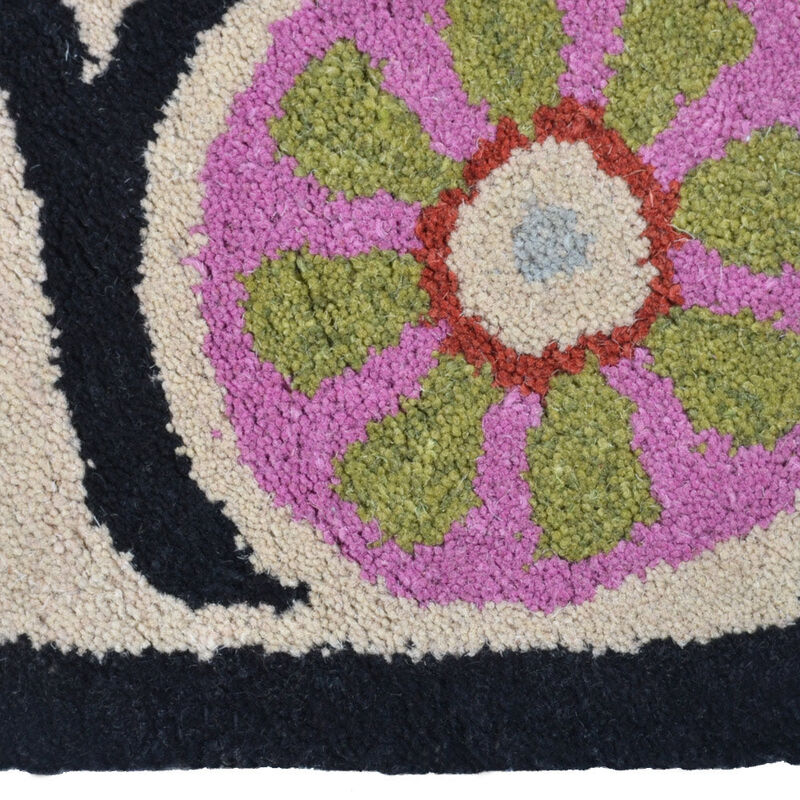 RUGSOTIC CARPETS HAND TUFTED WOOL ECO-FRIENDLY AREA RUGS - Classic Oriental Traditional  Design, High Pile Thick Handmade Anti Skid Area Rugs (K00208) image number 4