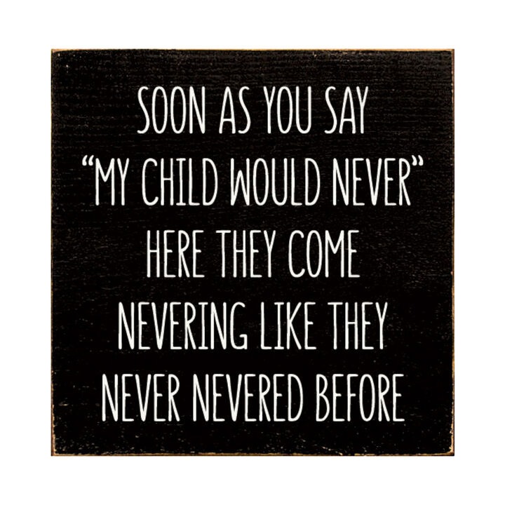 Parent Life Wood Sign Rustic Wooden Wall Decor with Humorous Family Quote