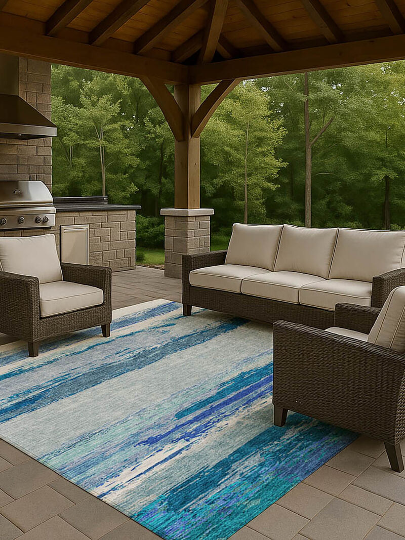 Trevi TV8 Blue 9' x 12' Rug