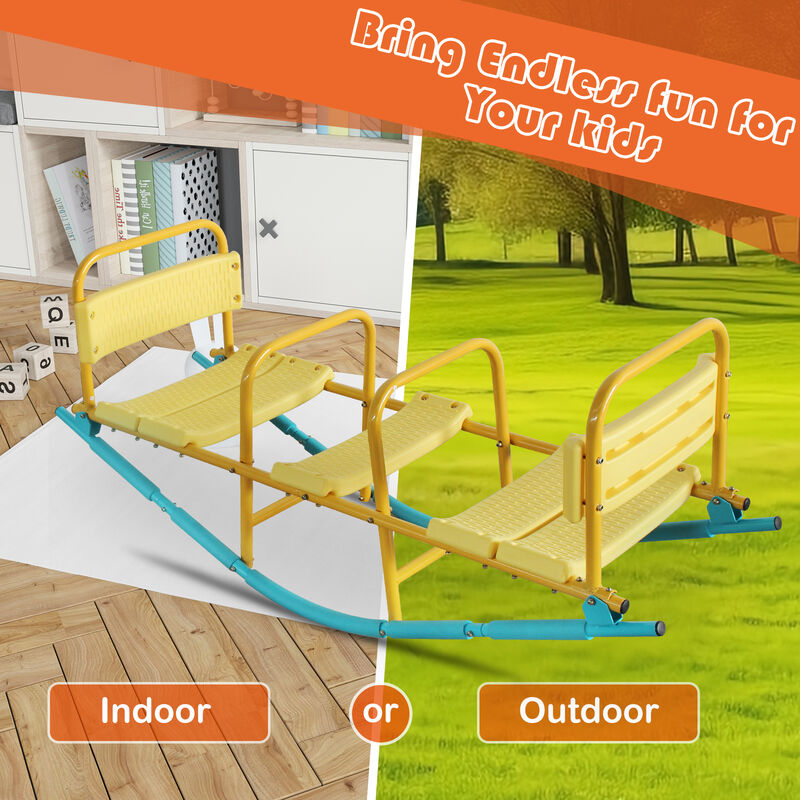 Snovat 2-Seat Kids Outdoor Seesaw Rocker image number 2